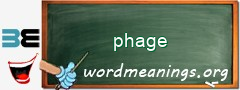 WordMeaning blackboard for phage